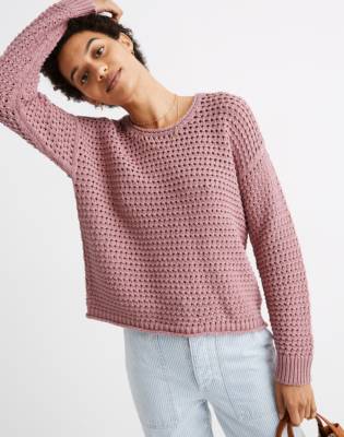 Open-Stitch Austen Pullover Sweater
